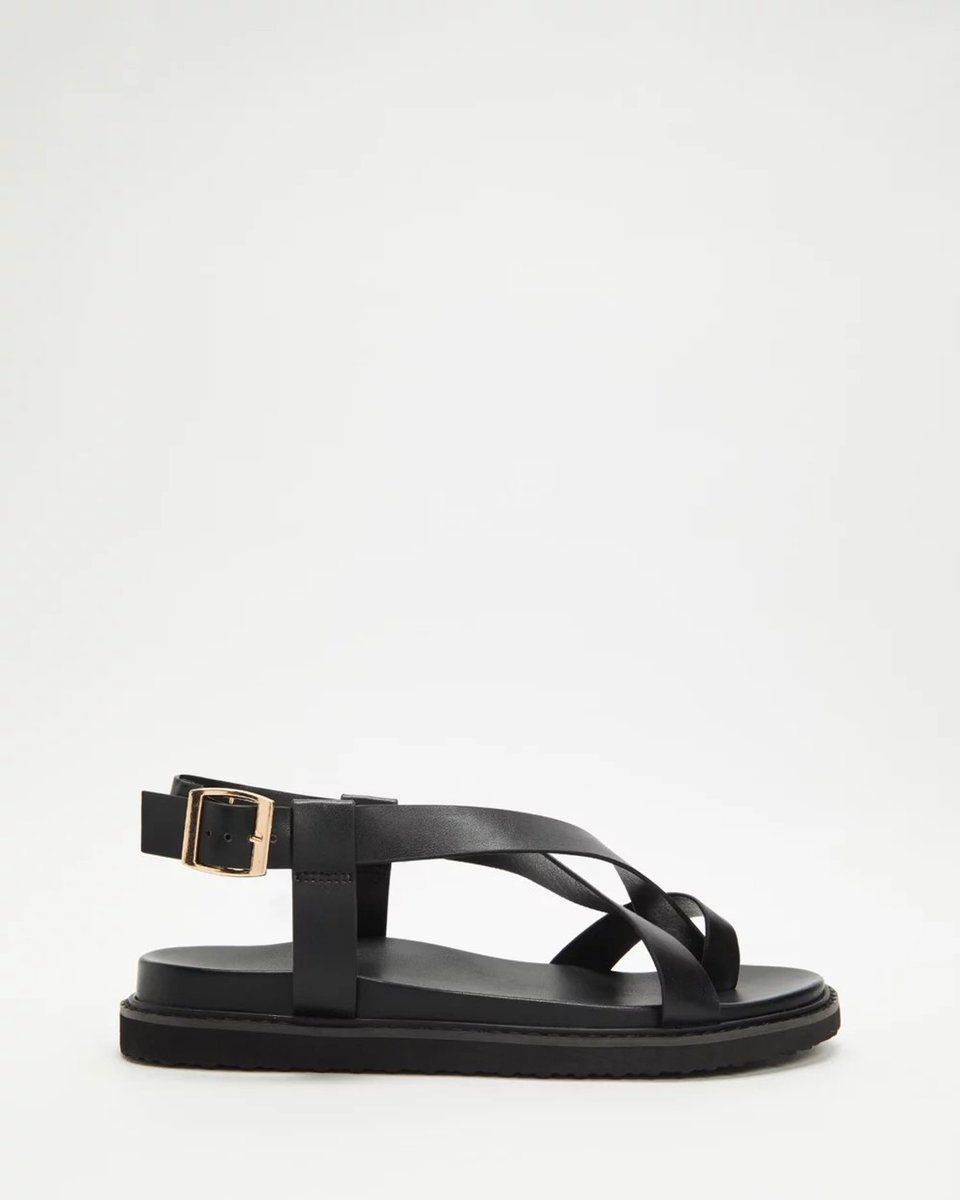 black-strappy-sandals-with-gold-buckle