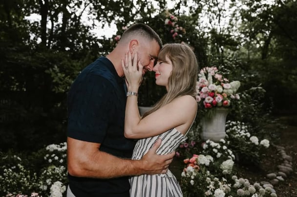 Taylor Swift and Travis Kelce's engagement photos on Instagram