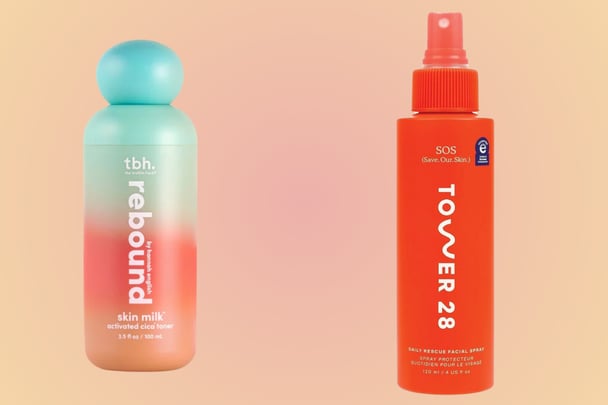 tbh rebound skin milk activated cica toner, Tower 28 SOS Daily Rescue Facial Spray, best toners and mists australia