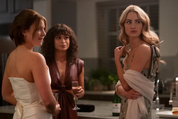 Bree (Catherine Missal), Pippa (Sonia Mena) and Lucy (Grace Van Patten) in Tell Me Lies.