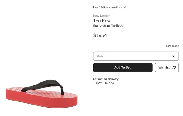 The Row The Dune Classic Rubber Flip Flop