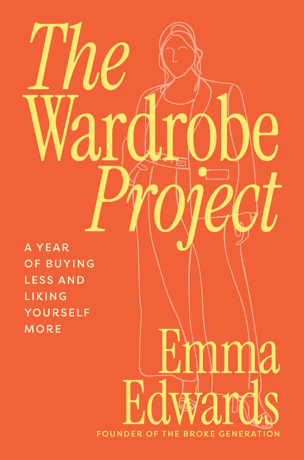 The cover of The Wardrobe Project by Emma Edwards.