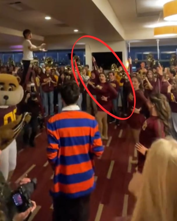 Timothee Chalamet surprises fans at the University of Minnestota.