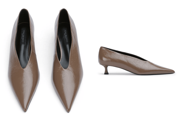 Tony Bianco crinkle pumps classic pumps brown liqueur