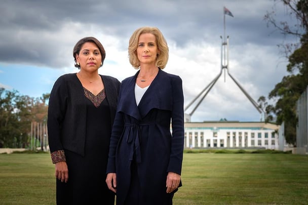 Deborah Mailman and Rachel Griffiths in Total Control.