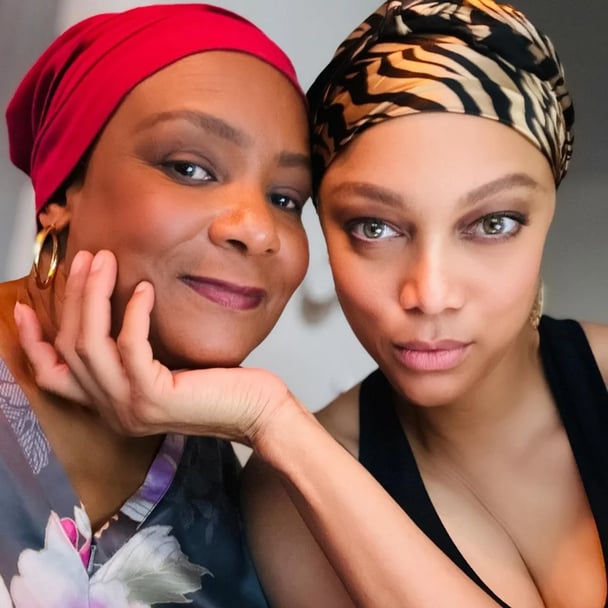 Tyra Banks and her mum, Carolyn, in November 2024.