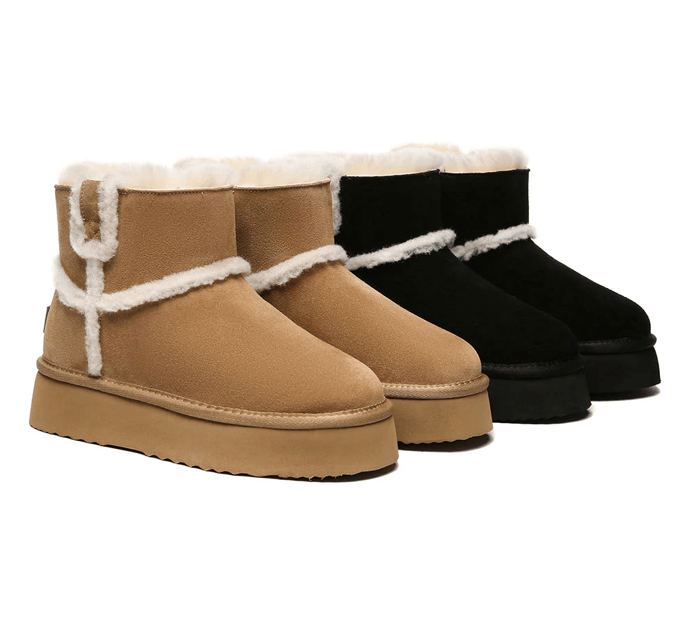 platform ankle boots from Everau