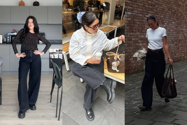 uniqlo baggy curve jeans styling