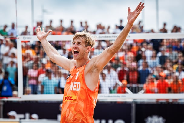 Volleyball player Steven van de Velde.