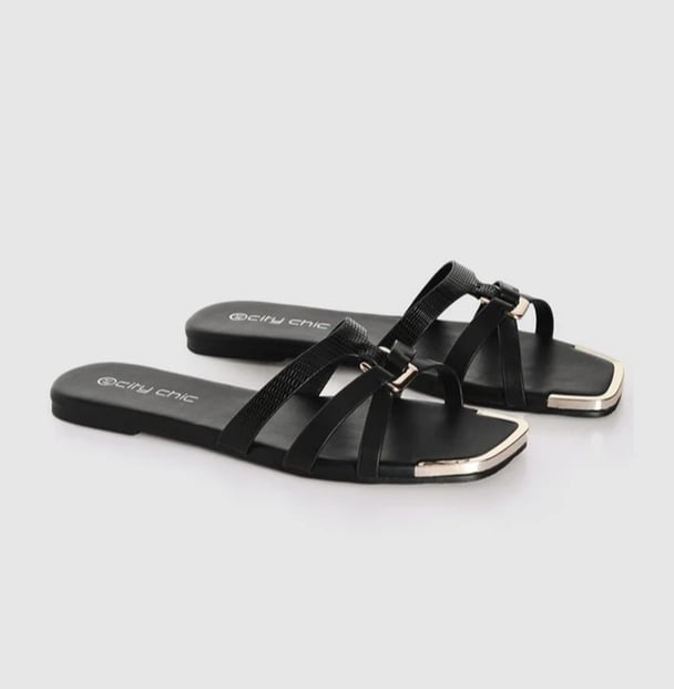 WIDE FIT Dressy Diana Sandal in black