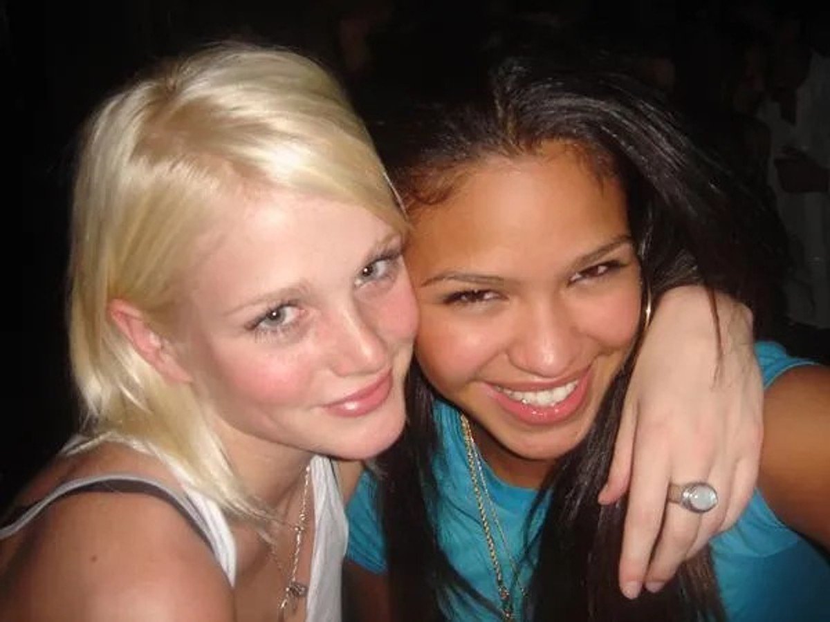 Cassie Ventura pictured in 2007 with Kerry Morgan